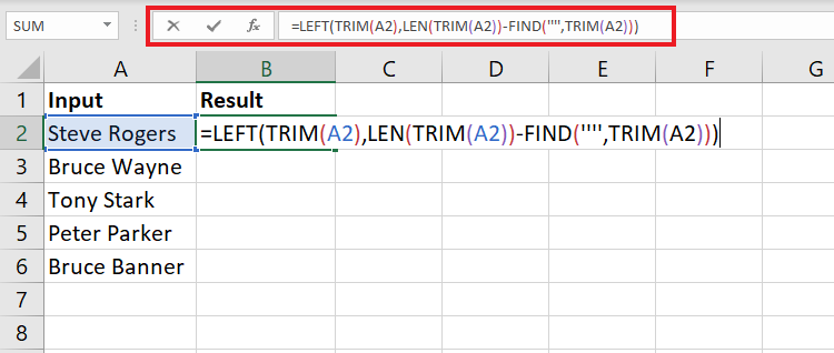 Using LEFT Function to Remove Characters from Right Based on Delimiters 1