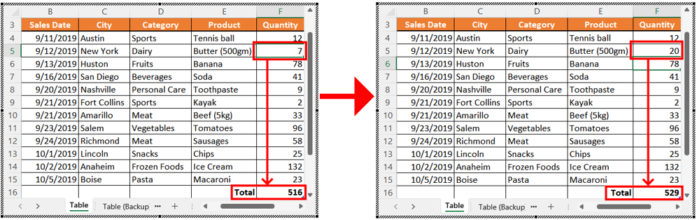 Excel Table As a Word Object 6