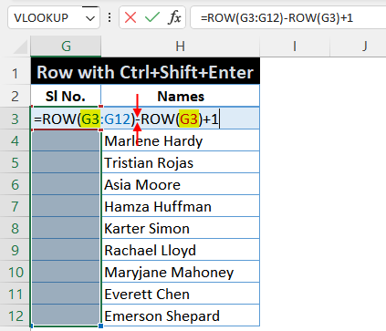 Maintaining Value Order with Ctrl Shift Enter in Excel 11