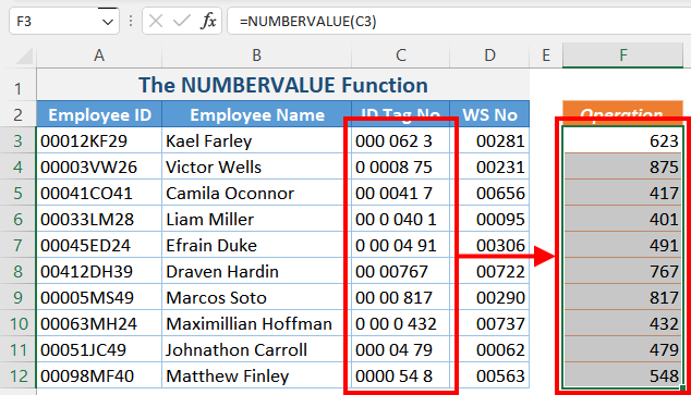 The NUMBERVALUE Function 7