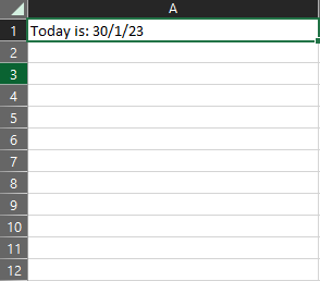 Adding Today’s Date to Your Sheets 2