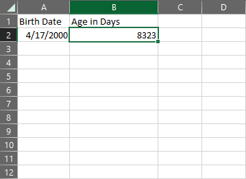 Calculating Age 11