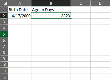 Calculating Age 14