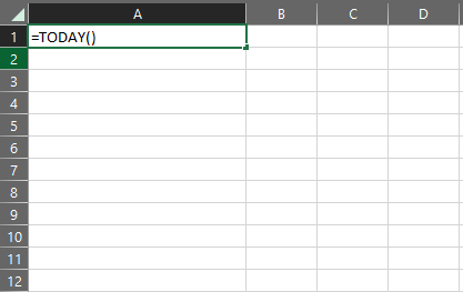 How to Access the TODAY Function 6