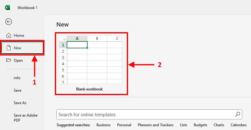How to Create an Excel Workbook 1