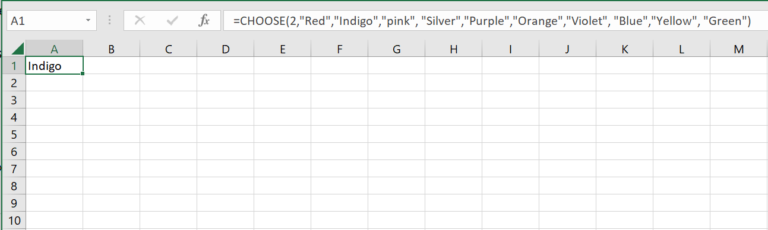 Excel CHOOSE Function: The Ultimate Guide