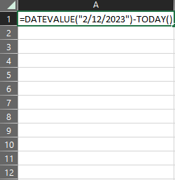 Projecting Days Until Deadline 1