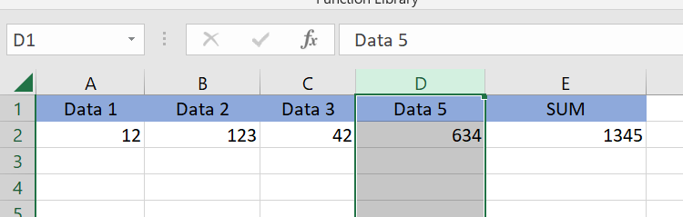SUM not working after I deleted rows 2
