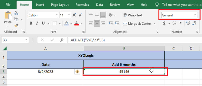 How to Add 6 Months to a Date in Excel: 2 Quick and Easy Methods - XYOLogic